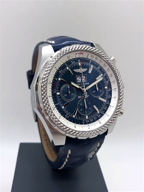 breitling for bentley 6.75 blue dial|breitling bentley a44362.